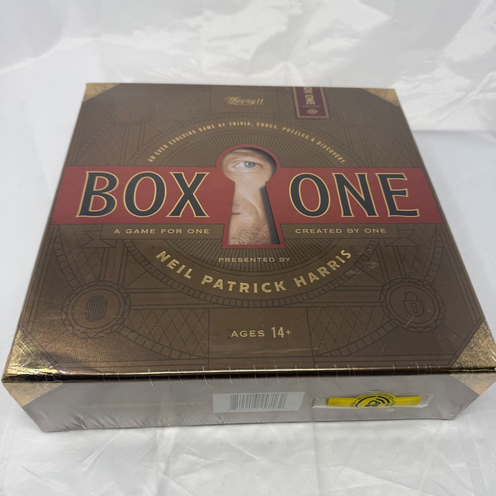 Theory11 Box One Board Game Neil Patrick Harris Solo Puzzle Mystery New Sealed